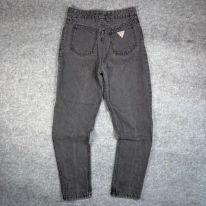 Vintage Georges Marciano for Guess Jeans Black Faded High Waist Tapered USA 32